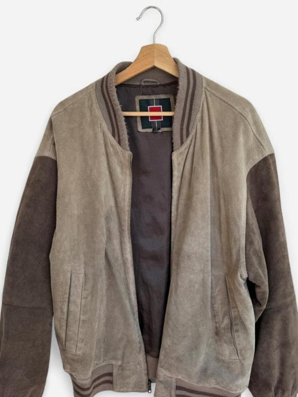 William Barry Suede Varsity Bomber Jacket